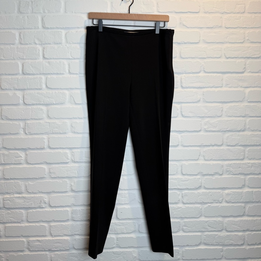 Michael Kors Black Trousers side Zip Pants Made in Italy Size 10